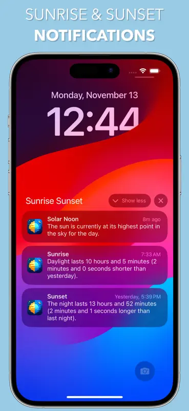 Sunrise Sunset Times & Widget screenshot 8 of 10