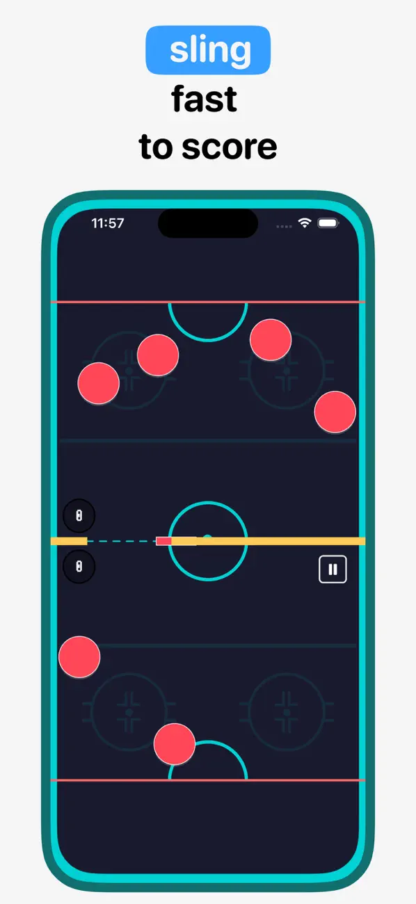 Air Hockey Hingers: Fast Pucks Screenshot 3