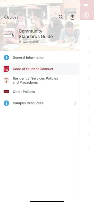 Catholic University of America screenshot 1