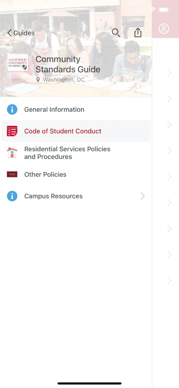 Screenshot #1 pour Catholic University of America