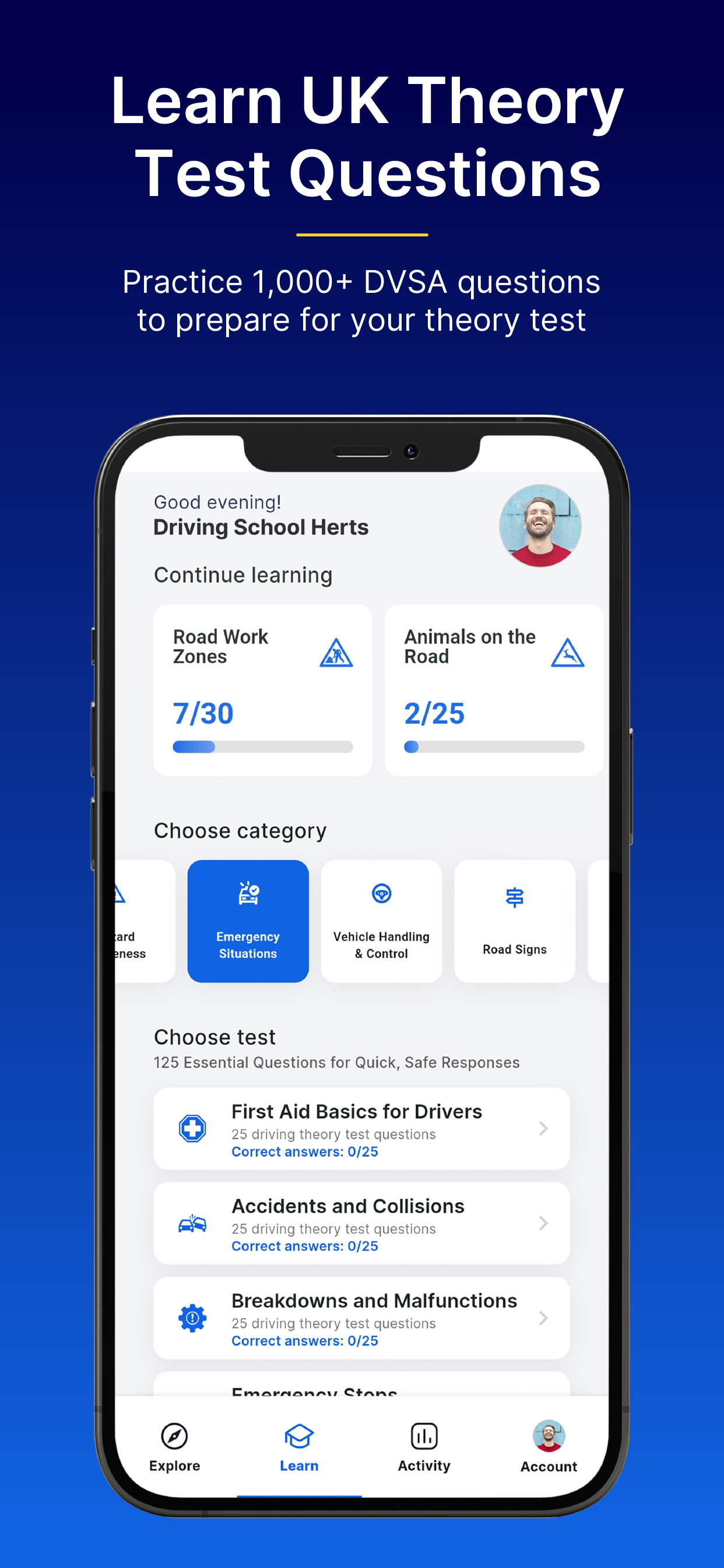 UK Driving Test Exam Routes