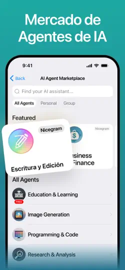 Captura de pantalla de Nicegram: AI X Dual Telegram en iPhone 4