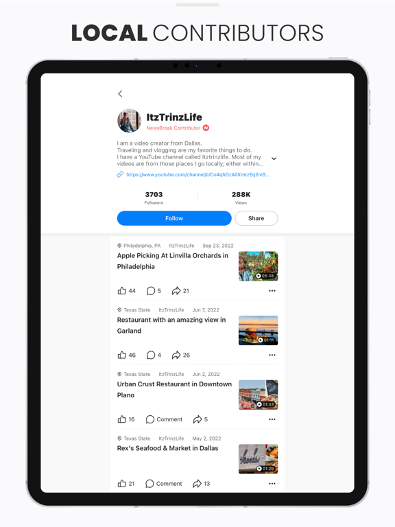 NewsBreak: Local News & Alerts iPad screenshot 4 - News app