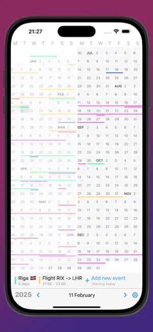 Timescape: Year Planner screenshot 1