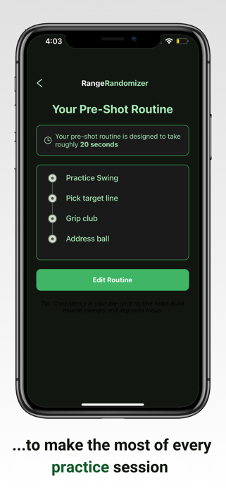 Golf Practice: RangeRandomizer Screenshot 6 of 7
