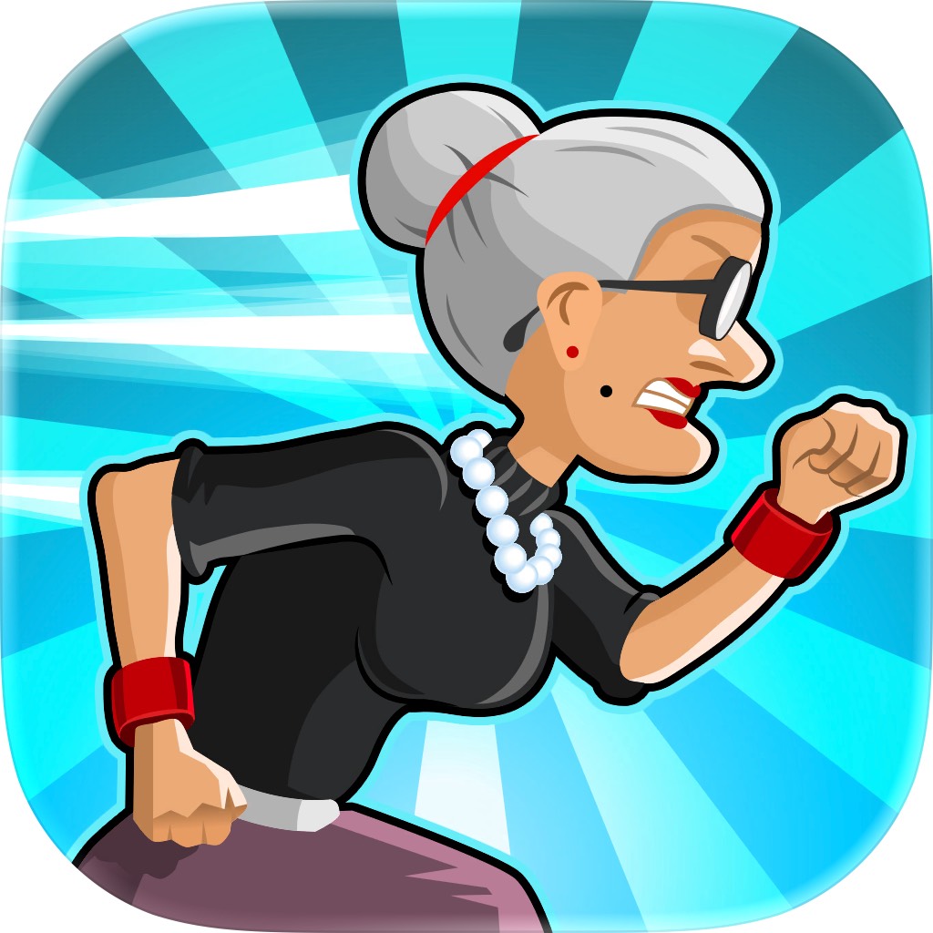 Apple App Store cover for Angry Gran Run - Running Game