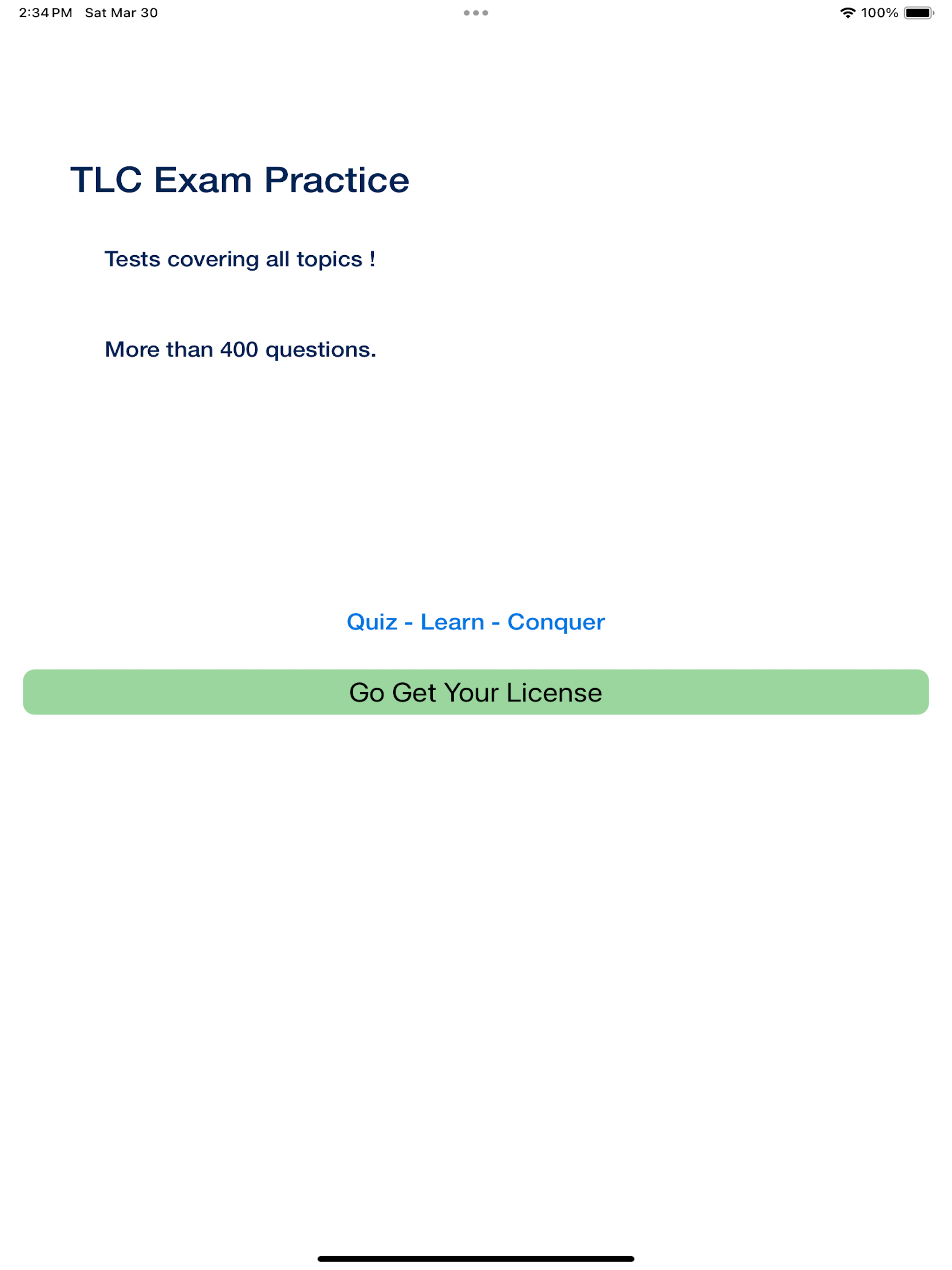 TLC Exam Practice Tests 2024