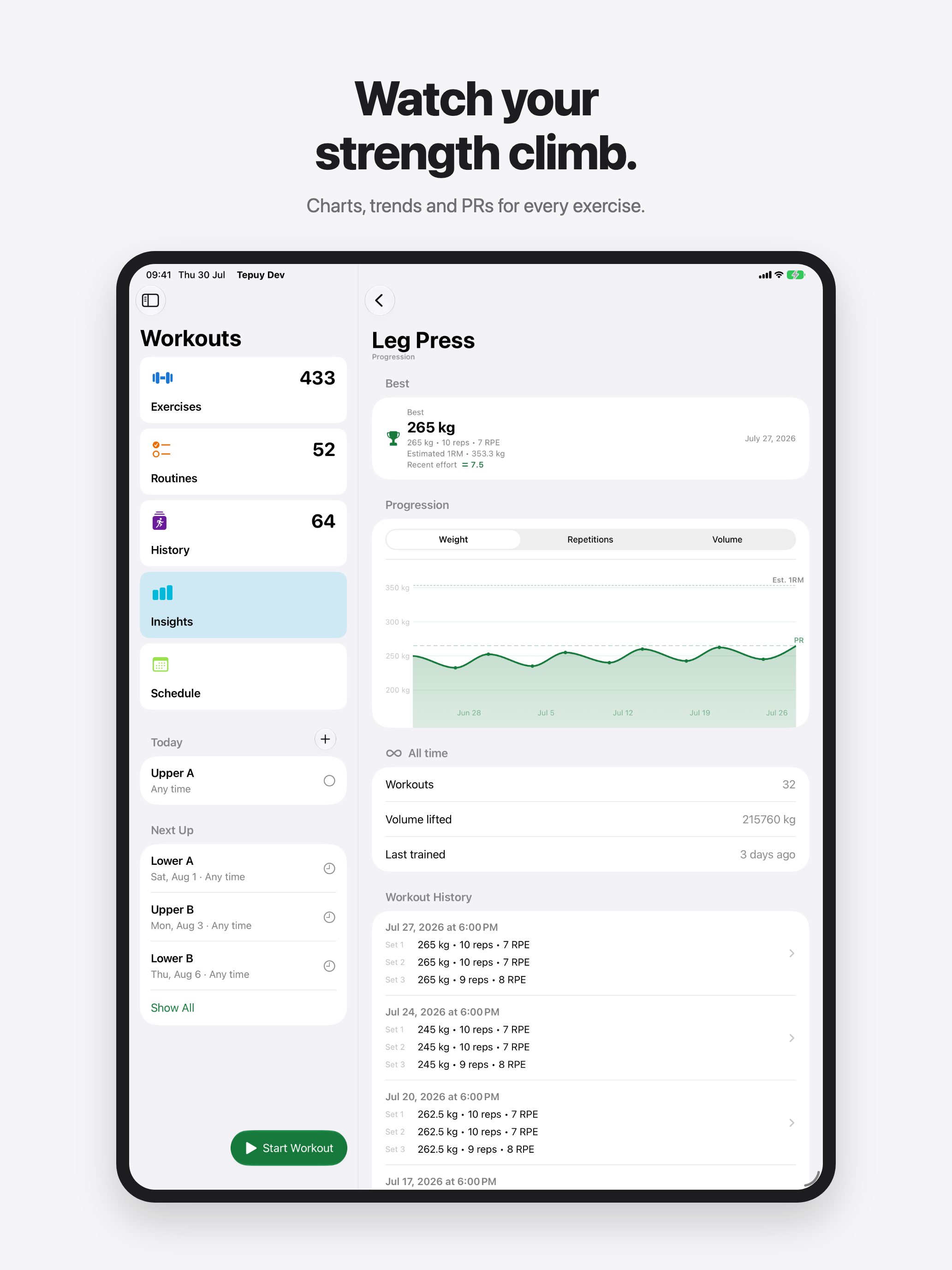 Tepuy: Workout Tracker & Log screenshot 11