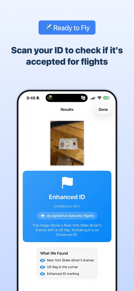 RealID Check - Travel App | MWM