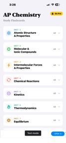 AP Chemistry Flashcards screenshot
