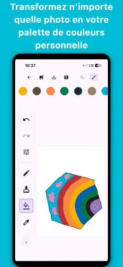 Capture d'écran de Pick-to-Draw: Palette Photo sur iPhone 3