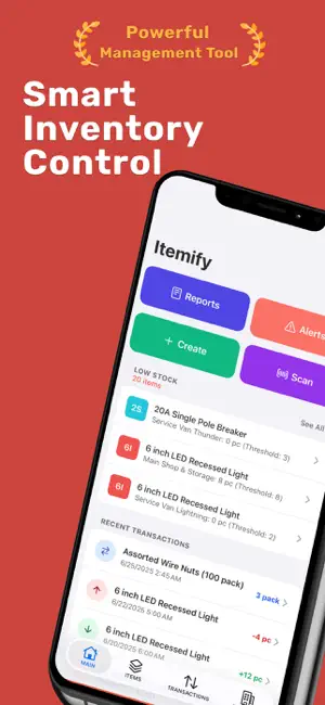 Inventory Tracker - Itemify screenshot 1