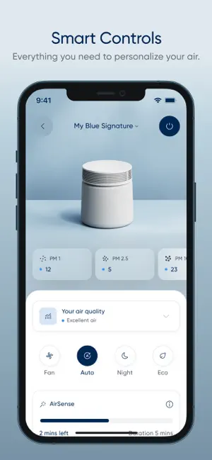 Blueair iPhone screenshot 2