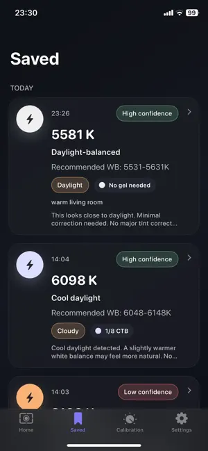kelvin light scale screenshot 4
