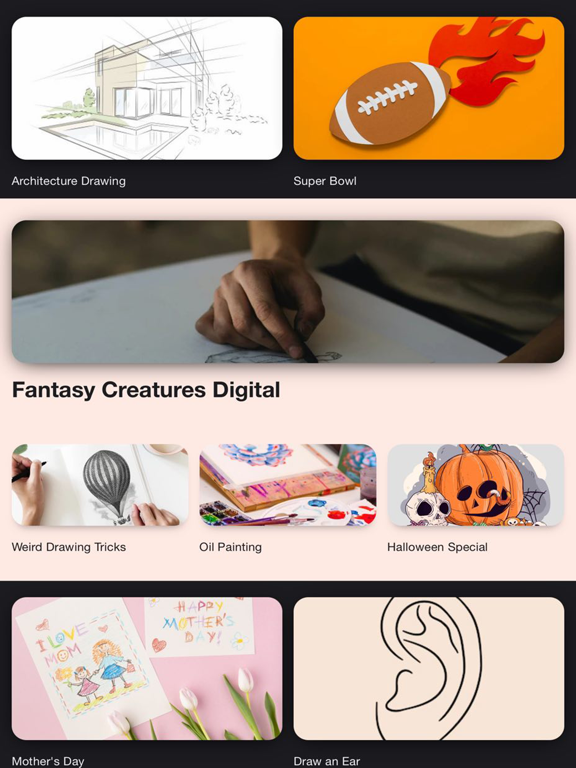 Learn Drawing - Art Tutorial iPad screenshot 2 - Education app