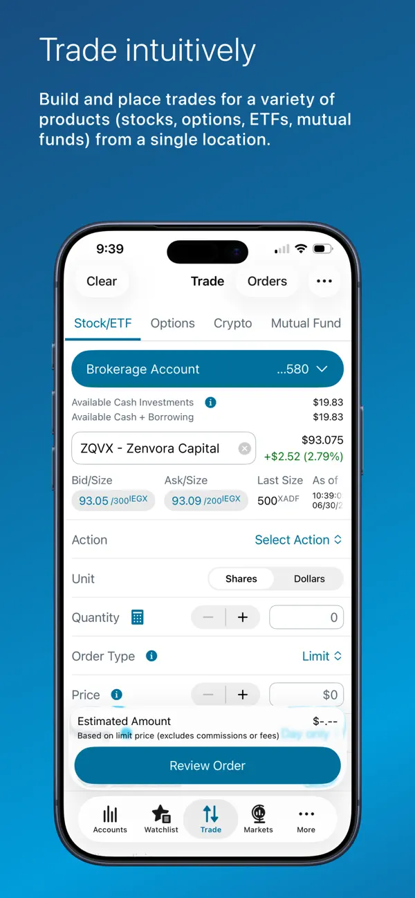 Screenshot #2 pour Schwab Mobile