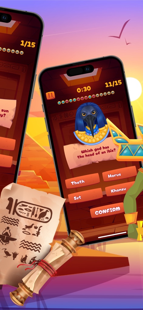 Egyptian Mythology Quiz - Games App | MWM