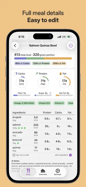MacroAI Nutrition screenshot 2