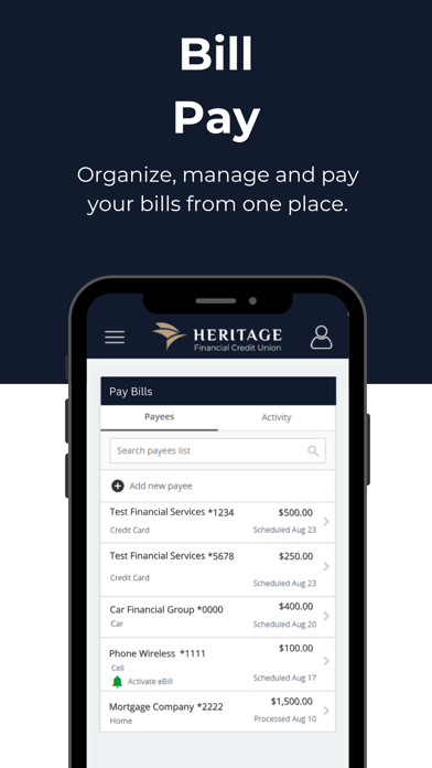 Heritage Mobile by HFCU Screenshot