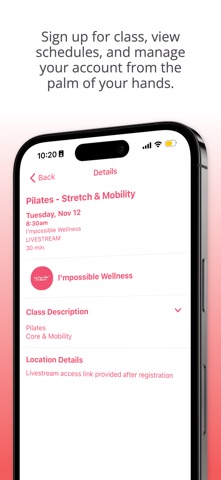 I'mpossible Wellness screenshot