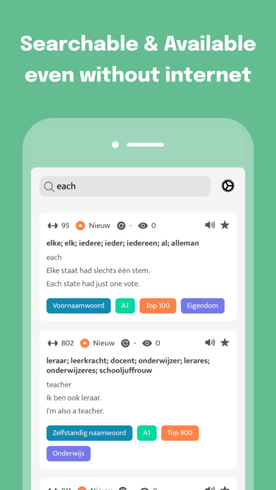 Most Common Dutch Words Screenshot