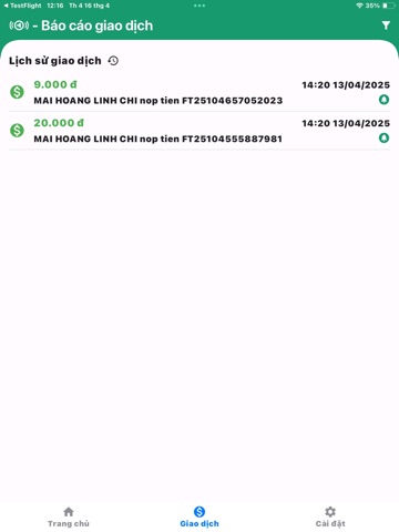 Loa Ringer - thông báo số dư iPad screenshot 3