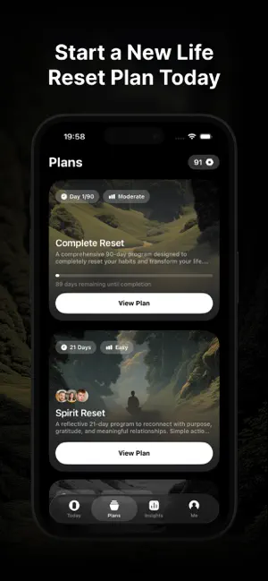 DoReset: Life Reset Plans iPhone screenshot 5