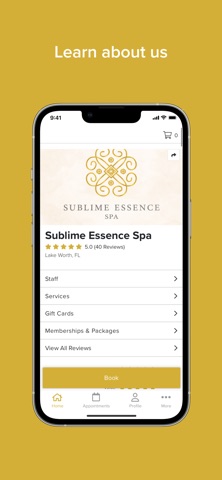 Sublime Spa iPhone screenshot