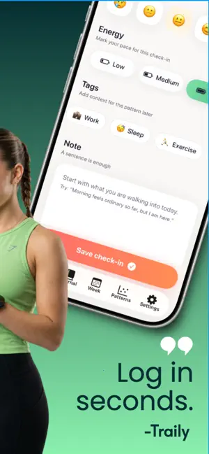Traily: Mood & Energy Tracker screenshot 2