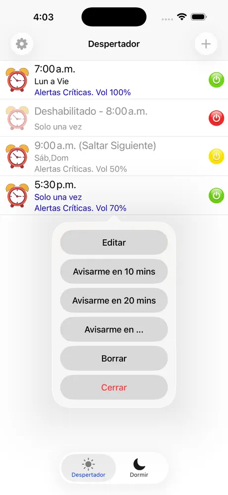 Despertador Aida con Música screenshot 5