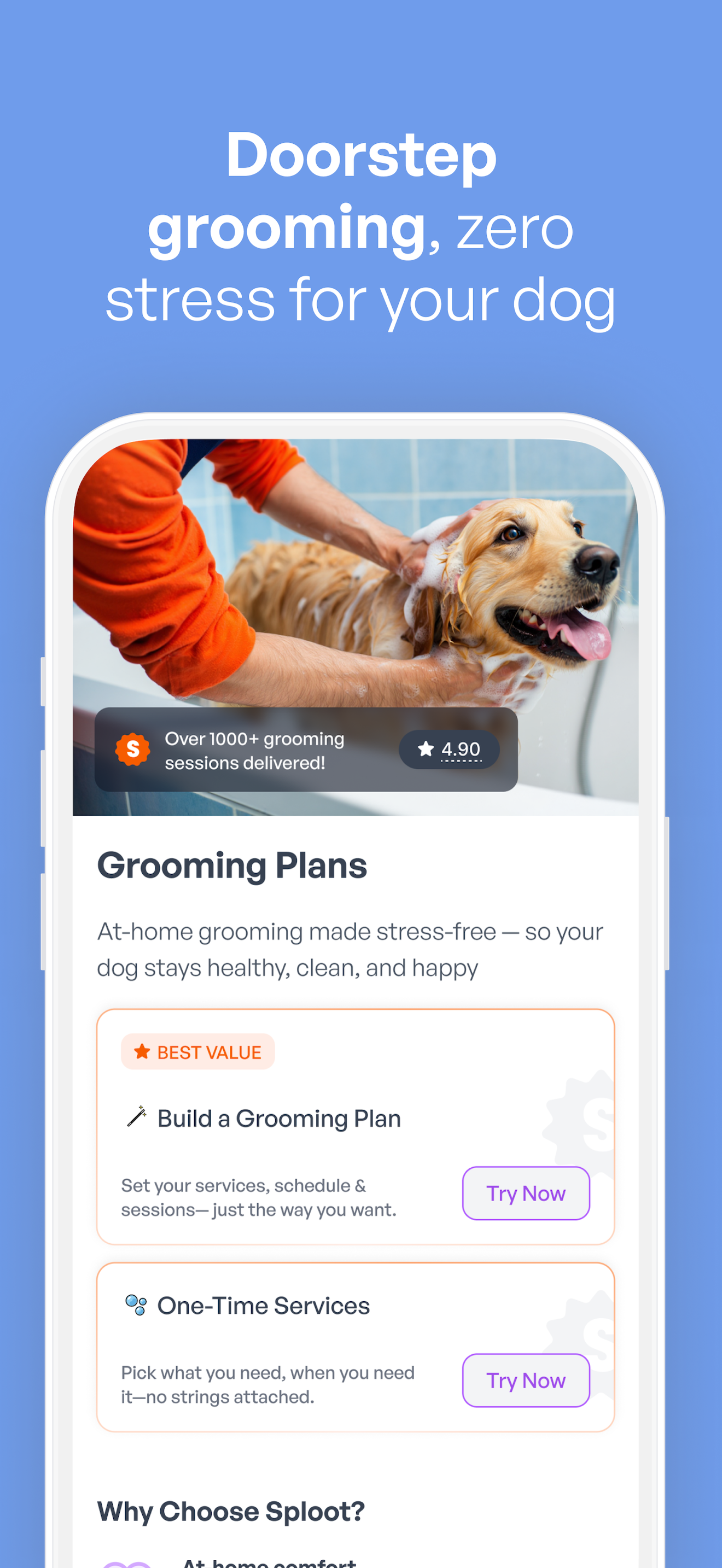 Sploot | Dog Walking, Grooming screenshot 3