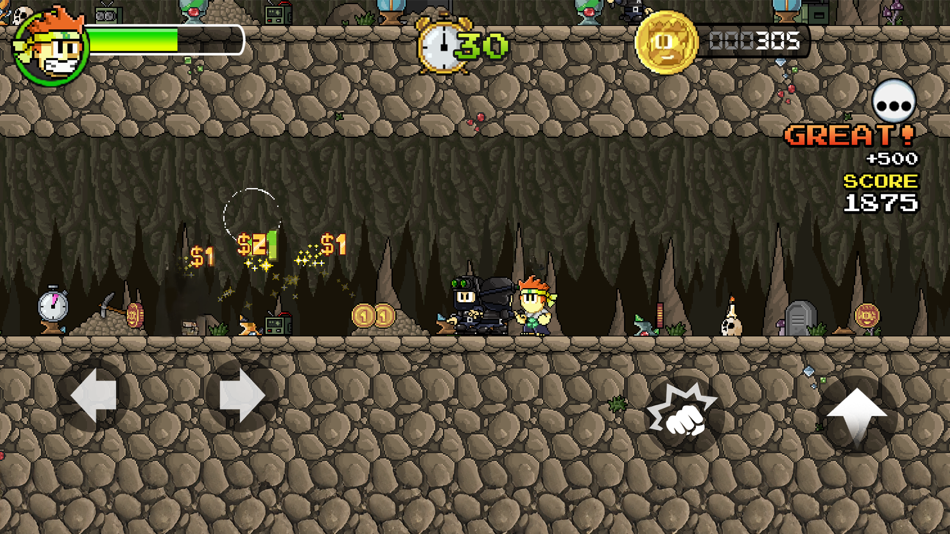 #7. Dan The Man Platformer (iOS) De: Halfbrick Studios