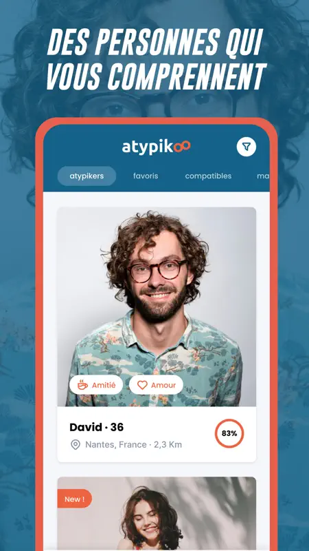 Atypikoo: rencontres atypiques screenshot 5 of 6