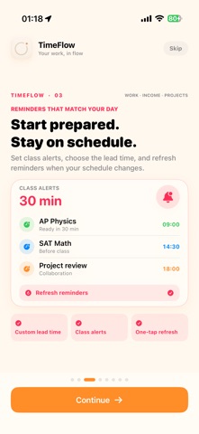 TimeFlow Planner screenshot