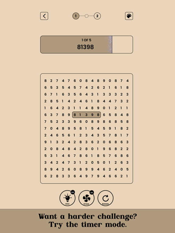 Screenshot #6 pour Number Search - Hardest Game