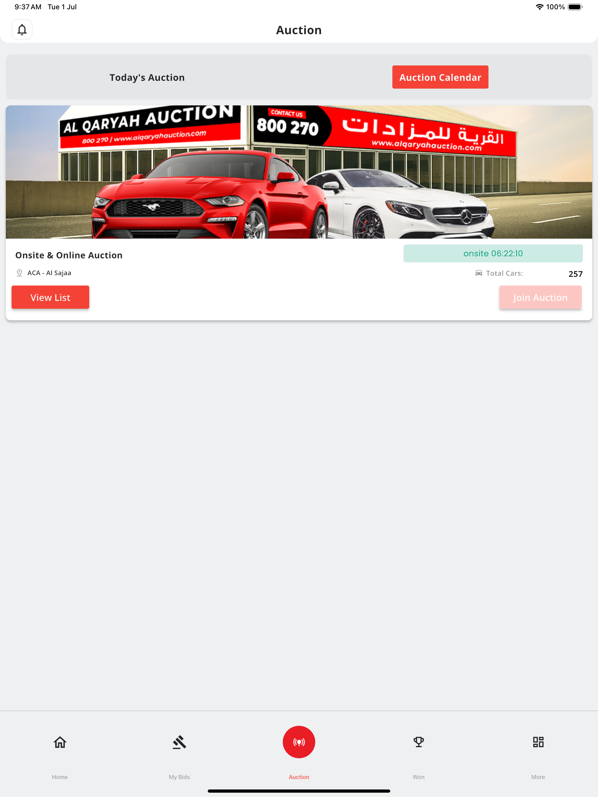 Al Qaryah Auction