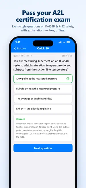 A2L & EPA 608 Test Prep screenshot 3