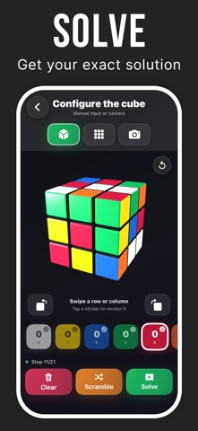 Capture d’écran 2 — CubeFlow - Cube Solver — iPhone