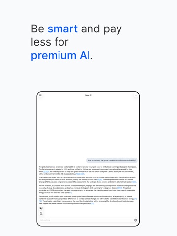 Nexus AI Chat Assistant iPad screenshot