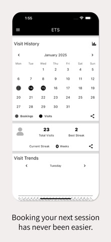 ETS Performance Athlete Portal iPhone screenshot