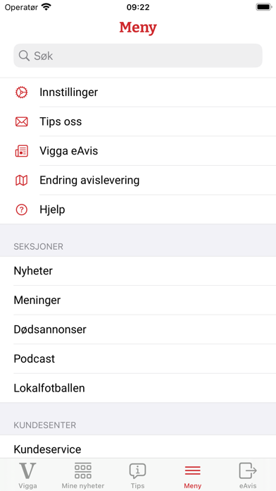 Vigga Nyheter Screenshot