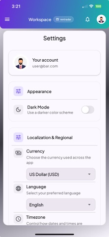 Rent Radar Admin screenshot