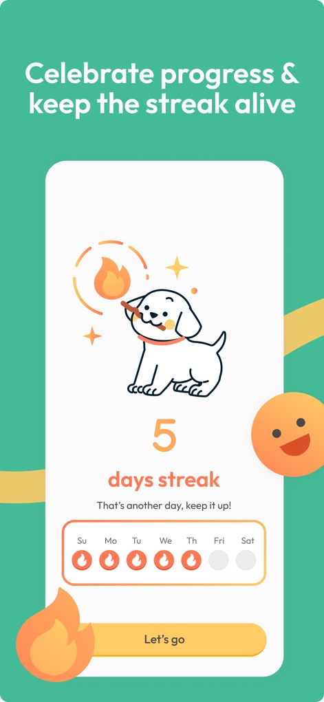 ASL Bloom - Sign Language - Track personal achievements with features like the "5 days streak" celebration and a visual calendar that encourages consistent daily learning.