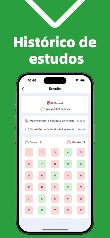 Simulado Detran CNH Prova 2026 screenshot 8 of 8