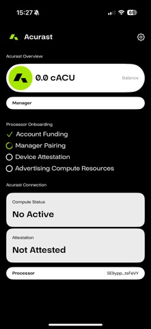 Acurast Processor screenshot