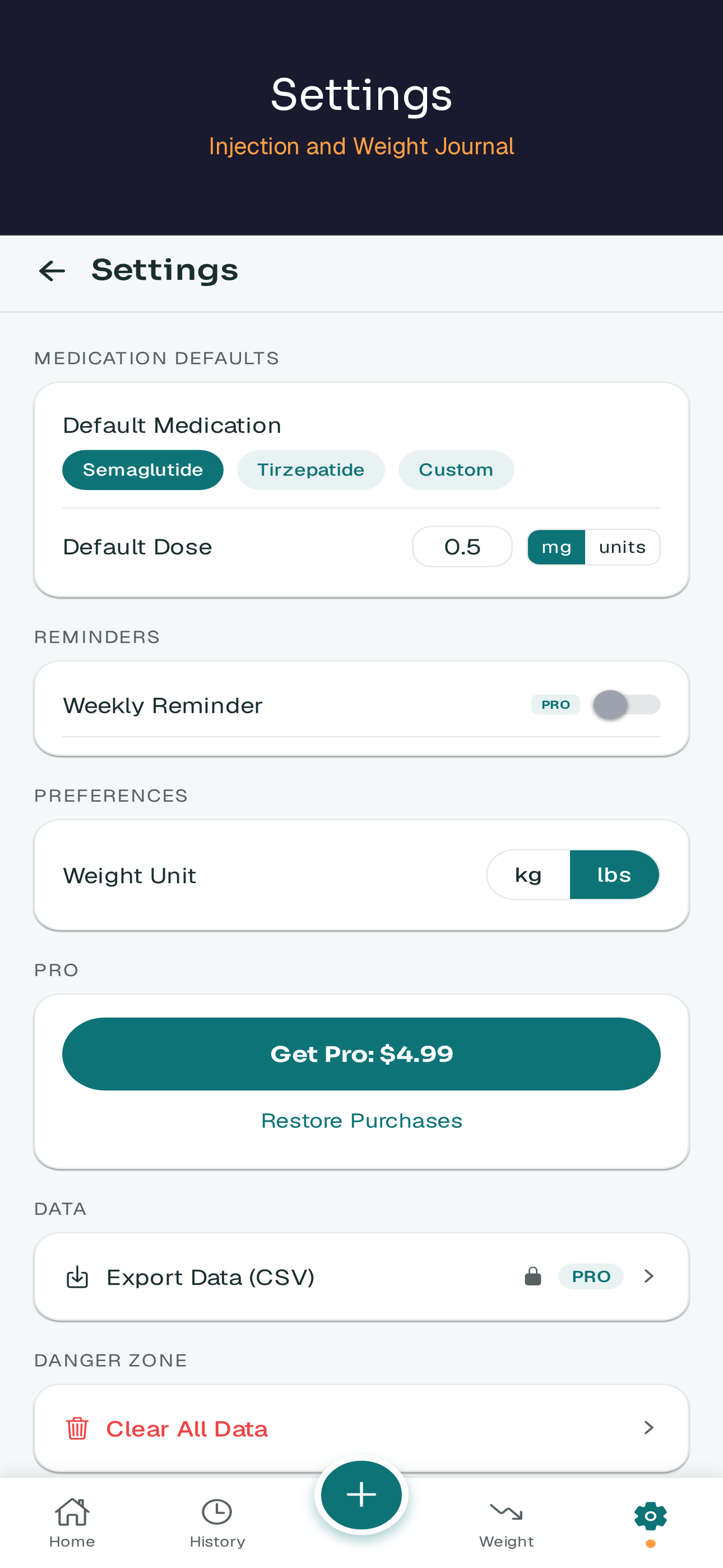 GLP-1 Dose Diary screenshot 7