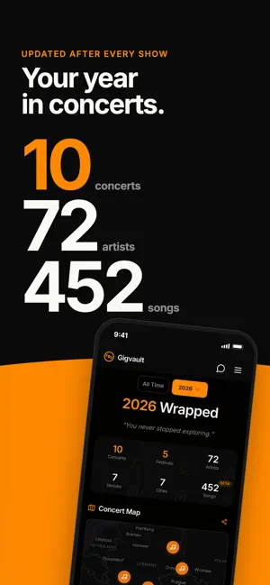Gigvault: Concert Tracker screenshot 2