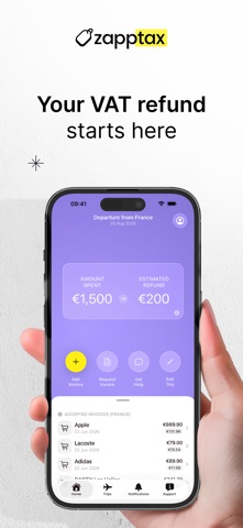 Zapptax — Shop Tax Free app screenshot