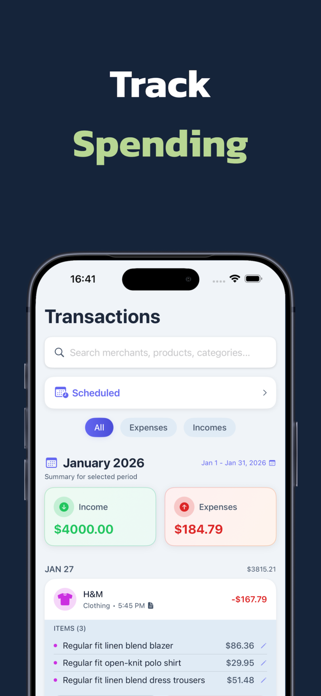 Pocketly: Expense Tracker Screenshot 3 of 6