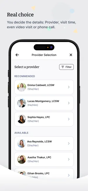 TimelyCare Health & Well-being iPhone screenshot 2